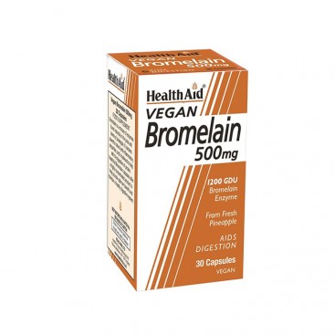 Health Aid Bromelain 500mg 30caps | Συμπλήρωμα Διατροφής με Βρομελαΐνη