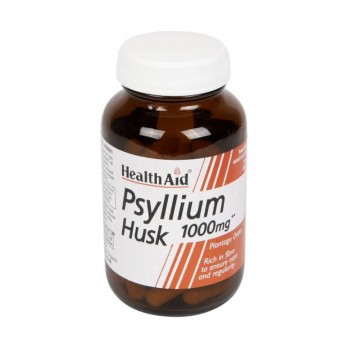 Health Aid Psyllium Husk 1000mg 60caps | Συμπλήρωμα Διατροφής με Ψύλλιο για Ομαλή Λειτουργία του Εντέρου 