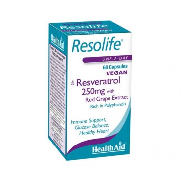 Health Aid Resolife 60tabs | Συμπλήρωμα Διατροφής Ρεσβερατρόλης με Αντιοξειδωτική Δράση