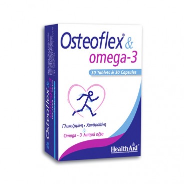 Health Aid Osteoflex & Omega 3 750mg Dual Pack 30tabs & 30caps | Συμπλήρωμα Διατροφής για Ευκίνητες Αρθρώσεις και Υγιές Κυκλοφοριακό 