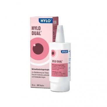 Ursapharm Hylo Dual 10ml | Λιπαντικές Οφθαλμικές Σταγόνες με Φυσική Εκτοϊνη 2% και Υαλουρονικό Οξύ 0,05% 