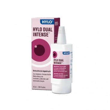 Ursapharm Hylo Dual Intense 10ml | Λιπαντικές Οφθαλμικές Σταγόνες με Φυσική Εκτοϊνη 2% και Υαλουρονικό Οξύ 0,2%