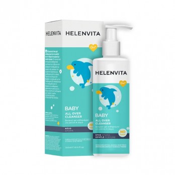 Helenvita Baby All Over Cleanser 300ml | Βρεφικό Gel Καθαρισμού για Μαλλιά & Σώμα 