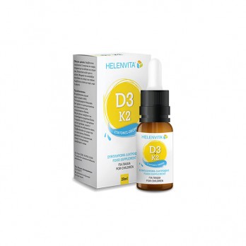 Helenvita Vitamin D3-K2 Drops Kids 20ml | Συμπλήρωμα Διατροφής για Παιδιά 