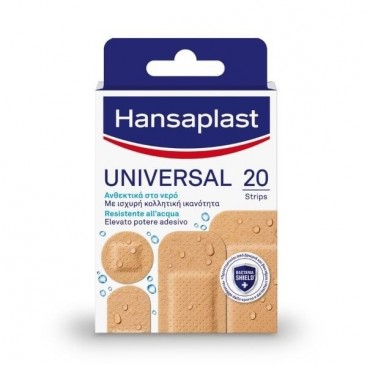 Hansaplast Universal 20strips | Αδιάβροχα Αυτοκόλλητα Επιθέματα