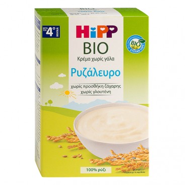 Hipp Κρέμα Ρυζάλευρο Χωρίς Γάλα από τον 5ο μήνα 200gr