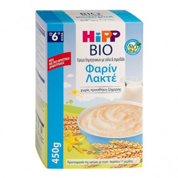 Hipp Κρέμα με Γάλα Φαρίν Λακτέ  από τον 6ο Μήνα 450gr