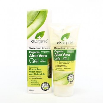 Dr.Organic Aloe Vera Gel with Cucumber , Witch Hazel and Calendula Τζελ με Βιολογική Αλόη Βέρα, Αγγούρι & Αμαμελίδα 200ml