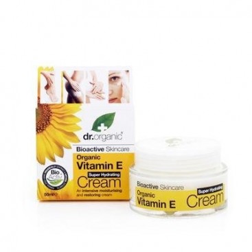 Dr.Organic Vitamin E Super Hydrating Cream  Ε, Κρέμα Βαθιάς Ενυδάτωσης για Πρόσωπο & Σώμα με Βιολογική Βιταμίνη E ,50ml