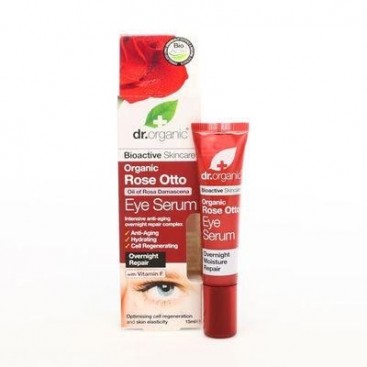 Dr.Organic Rose Otto Eye Serum 15ml Αντιγηραντικός Ορός Ματιών Τριαντάφυλλο