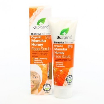 Dr.Organic Manuka Honey Face Scrub Κρέμα Απολέπισης Προσώπου με Βιολογικό Μέλι Μανούκα 125ml