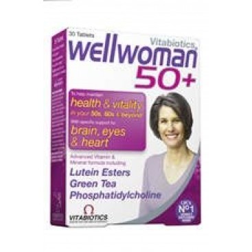 Vitabiotics Wellwoman 50+ Ειδικά Σχεδιασμένη Για Γυναίκες Άνω Των 50 Ετών 30tabs