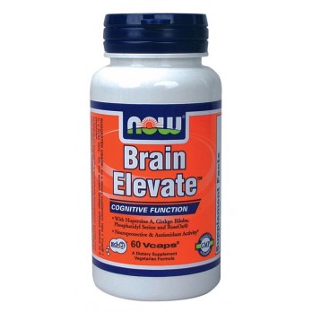 Now Foods Brain Elevate Vegeterian 60veg.caps | Συμπλήρωμα Διατροφής για την Σωστή Εγκεφαλική Λειτουργία & την Ενίσχυση της Μνήμης