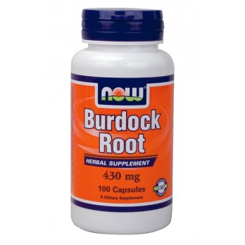 Now Foods Burdock Root 430mg 100caps | Συμπλήρωμα Διατροφής για την Καλή Υγεία των Μαλλιών & του Δέρματος