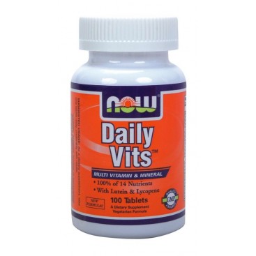 Now Foods Daily Vits 100tabs | Συμπλήρωμα Διατροφής, Προηγμένη Πολυβιταμίνη Υψηλής Απορρόφησης