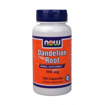 Now Foods Dandelion Root 500mg 100caps | Συμπλήρωμα Αποτοξίνωσης του Ήπατος με Διουρητική Δράση 