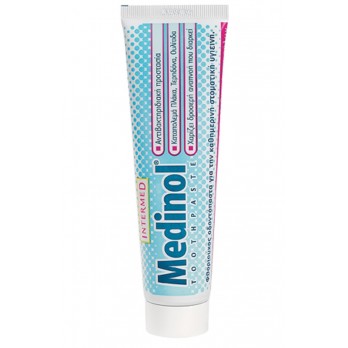 Intermed Medinol Toothpaste 100ml | Φθοριούχος Οδοντόπαστα για Βακτηριακή Προστασία