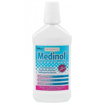 Intermed Medinol Mouthwash 500ml | Φθοριούχο καθημερινό στοματικό διάλυμα