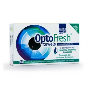 InterMed Optofresh Towels 20τεμ | Πανάκια Καθαρισμού και Ανακούφισης των Ματιών 