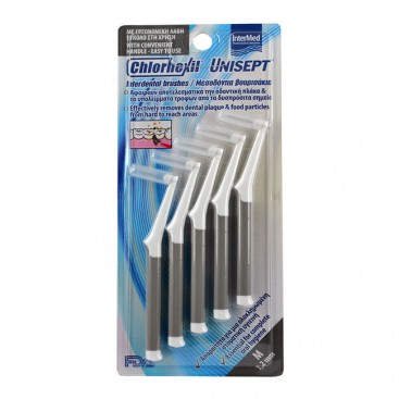 Intermed Chlorhexil Interdental Brushes M 1.2mm, 5τμχ | Μεσοδόντια Βουρτσάκια