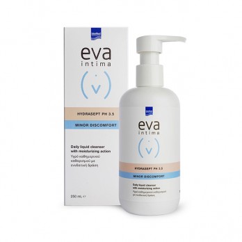 Intermed Eva Intima Wash Hydrasept pH 3.5 Minor Discomfort 250ml | Υγρό Καθαρισμού με Ενυδατική Δράση για την Ευαίσθητη Περιοχή