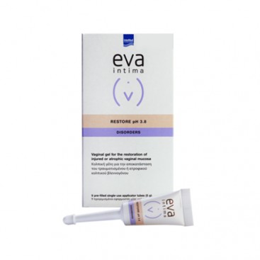 Intermed Eva Intima Restore pH 3.8 Disorders 9τμχ x 5g | Κολπική Γέλη για την Ευαίσθητη Περιοχή