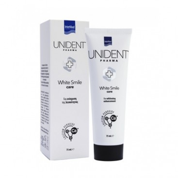 Intermed Unident Pharma White Smile Care Toothpaste 75ml | Οδοντόκρεμα για Ενίσχυση της Λευκότητας των Δοντιών