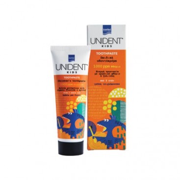 Intermed Unident Kids Toothpaste 1000 ppm 50ml | Φθοριούχος Οδοντόκρεμα για την Φροντίδα των Παιδικών Δοντιών