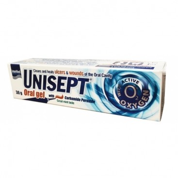 Intermed Unisept Oral Gel  30gr | Γέλη Για Έλκη Και Πληγές Της Στοματικής Κοιλότητας