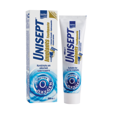 Intermed Unisept Implants Toothpaste 100ml | Οδοντόκρεμα κατάλληλη για οδοντικά εμφυτεύματα