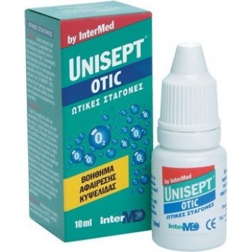 Intermed Unisept Otic 10ml | Ωτικές σταγόνες για την αφαίρεση της κυψελίδας