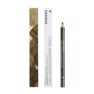 Korres Long Lasting Eyebrow Pencil 01 Dark Shade 1,29mL. | Μολύβι για τα Φρύδια Σκούρα Απόχρωση