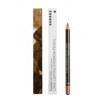 Korres Long Lasting Eyebrow Pencil 02 Medium Shade 1.29 gr |  Μολύβι για τα Φρύδια Μεσαία Απόχρωση