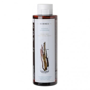 Korres Shampoo Liquorice & Urtica 250ml | Σαμπουάν για Λιπαρά Μαλλιά με Γλυκύρριζα  & Τσουκνίδα 