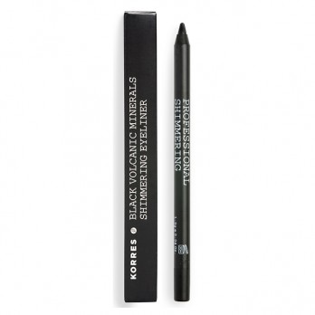 Korres Professional Black Volcanic Minerals Shimmering Eyeliner 1.2g | Μολύβι Ματιών για Φωτεινό Τελείωμα No 01 Μαύρο 