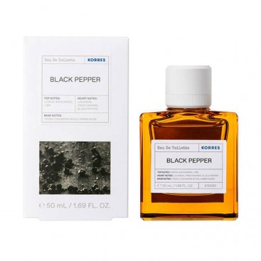 Korres Black Pepper Eau de Toilette 50ml | Ανδρικό Άρωμα 