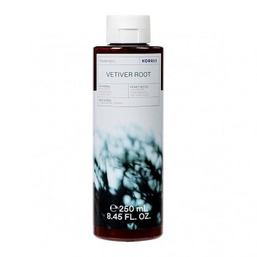 Korres Showergel Vetiver Root 250ml | Αρωματικό Αφρόλουτρο με Ενυδατικούς Παράγοντες