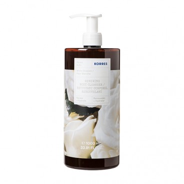 Korres Body Cleanser White Blossom 1lt | Αφρόλουτρο με Άρωμα Λευκά Άνθη