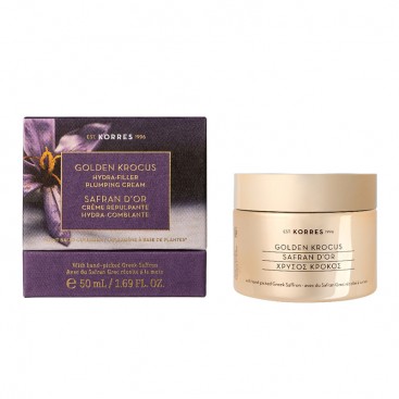 Korres Golden Krocus Hydra-Filler Plumping Cream 50ml | Χρυσός Κρόκος Επανορθωτική Κρέμα Νεότητας 