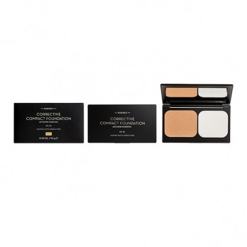 Korres Corrective Compact Foundation Activated Charcoal SPF20 ACCF2 , 9.5g | Διορθωτικό Compact Make-Up με Ενεργό Άνθρακα για Ατέλειες & Ματ Αποτέλεσμα