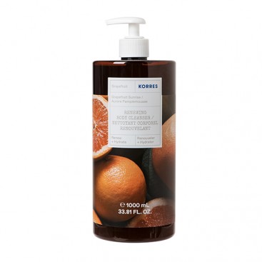 Korres Body Cleanser Grapefruit Sunrise 1lt | Αφρόλουτρο με Άρωμα Γκρέιπφρουτ