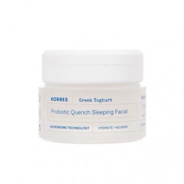 Korres Greek Yoghurt Probiotic Quench Sleeping Facial 40ml  | Ελληνικό Γιαούρτι Κρέμα Νύχτας με Προβιοτικά για Αναπλήρωση & Θρέψη