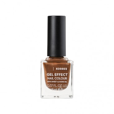 Korres Gel Effect Nail Colour 66 Aegean Bronze 11ml | Βερνίκι Νυχιών Απόλυτης Λάμψης & Διάρκειας