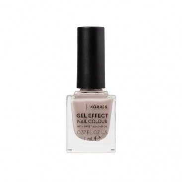 Korres Gel Effect Nail Colour 12 Ceramic Glaze , 11ml | Βερνίκι Νυχιών Απόλυτης Λάμψης & Διάρκειας