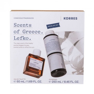 Korres Lefko Eau de Toilette  Άρωμα Unisex 50ml  &  Lefko Αφρόλουτρο 250ml