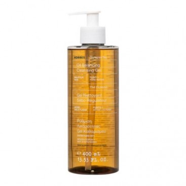 Korres Olympus Tea Oil Balancing Cleansing Gel 400ml |Gel Καθαρισμού  Τσάι Ολύμπου για Ρύθμιση Λιπαρότητας 