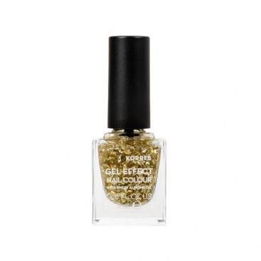 Korres Gel Effect Nail Colour 97 Golden Coin 11ml | Βερνίκι Νυχιών Απόλυτης Λάμψης & Διάρκειας