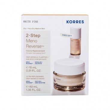 Korres White Pine Ultra-Replenishing Deep Wrinkle Cream Λευκή Πεύκη Αναπλήρωση Όγκου Κρέμα Ημέρας Ξηρές Επιδερμίδες 40ml & Δώρο Deep Wrinkle, Plumping + Age Spot Concentrate Ορός Προσώπου 15ml