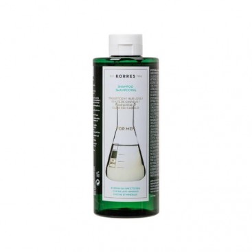 Korres Shampoo Cystine & Minerals 400ml | Σαμπουάν Κατά της Αντρικής Τριχόπτωσης με Κυστίνη & Ιχνοστοιχεία