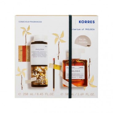 Korres Philosia Eau De Toilette Γυναικείο Άρωμα 50ml & Philosia Αφρόλουτρο 250ml